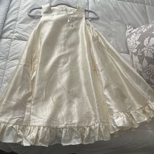 Ivory dress with pearl buttons down the back !